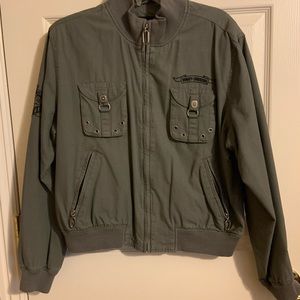 Soft Harley Davidson green jacket, size M